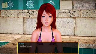 My new family encounters with small tits redhead