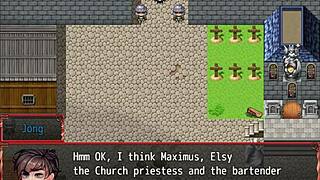 teen's pussy exposed during gym workout in harem game