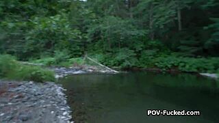 uh, quick riverside bang with cute stranger