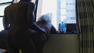 Step mom and step son share casual family moments