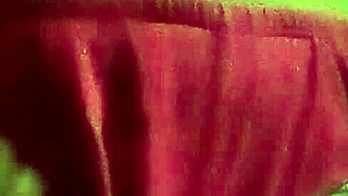 Two guys masturbate together wearing neighbor and sister panties