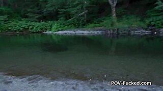 uh, quick riverside bang with cute stranger