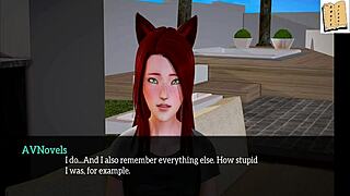 My New Family 234 - Blonde Redhead Cartoon Threesome with Erotic Ass Play