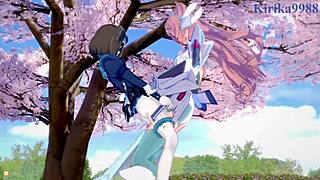 garie and maria have intense futanari sex with eve and micha