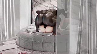 BBC dominates wife in wild anime hentai with monster cock action