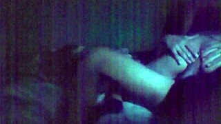 enjoying a nice meal with my hot wife at home