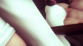 Japanese girls licking and blowing in hentai