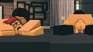 Nerdy Ginger Slut Gets Fucked In Bedroom!