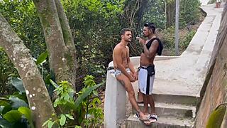 I WAS F1 AND FOUND BEAUTIFUL RONNY AISLAN ON THE OUTDOOR TRAIL. THEN I GAVE HIM A BLOWJOB AND ATE HIS BIG COCK.