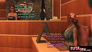 Futa3dx courthouse drama leads to juicy threesome with big tits and monster cocks