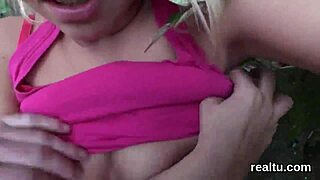 Czech teenie teased in mall for steamy POV bang