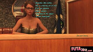 Futa3dx courthouse drama leads to juicy threesome with big tits and monster cocks