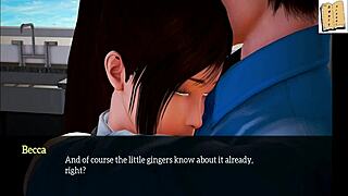 My New Family 234 - Blonde Redhead Cartoon Threesome with Erotic Ass Play