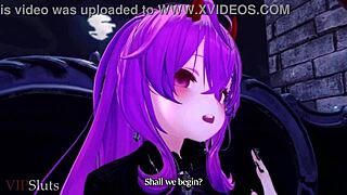 Vampire queen dominates hunter in Vipsluts