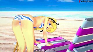 Marie Rose bikini fucking on beach?