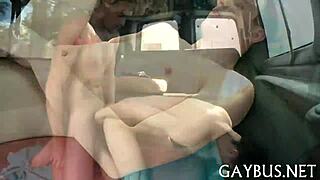 Sexy gay guys are having passionate sex in the bedroom, exploring each other's bodies intensely.