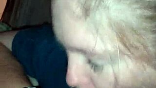 Co worker arrives home for oral