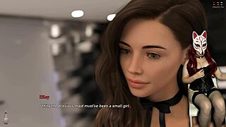 Sexy House Maid In Heels And Skirt At Brothel