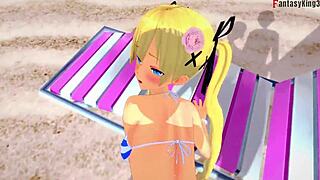 Marie Rose bikini fucking on beach?