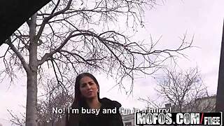 Mofos - Stranded Teens - Hungarian Loren Minardi Gets Nailed in Backseat