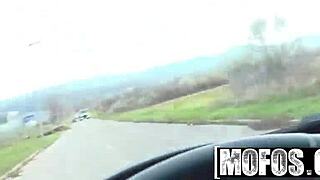 Mofos - Stranded Teens - Hungarian Loren Minardi Gets Nailed in Backseat