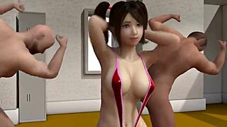 modest girl dives into wild threesome at animated casting sex scene