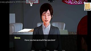 My New Family 234 - Blonde Redhead Cartoon Threesome with Erotic Ass Play