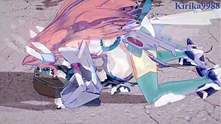 garie and maria have intense futanari sex with eve and micha