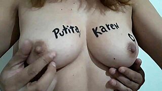 Amateur guy gropes nipples and squeezes tits in intimate session