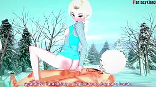 Elsa Enjoys Intense Fantasy Sex In Frozen World