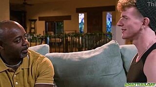 Neighbors Aaron Trainer and Max Lorde having a hot bareback fuck before guests arrive?