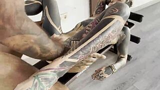 princesa tatuada sexy came for training session with damilvvs, feeling excited