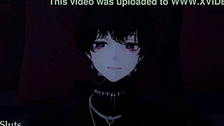 Vampire queen dominates hunter in Vipsluts