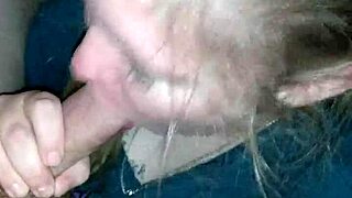 Co worker arrives home for oral