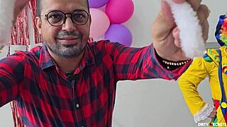 Fucking Birthday Girl In Doggy At Father's House While He Works