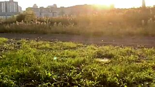 Chatting playfully outdoors with my anime classmate