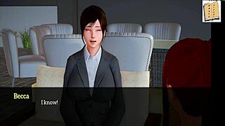 My New Family 234 - Blonde Redhead Cartoon Threesome with Erotic Ass Play