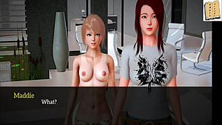 My New Family 234 - Blonde Redhead Cartoon Threesome with Erotic Ass Play