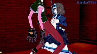 garie and maria have intense futanari sex with eve and micha