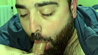 Sucking hairy daddy's cock