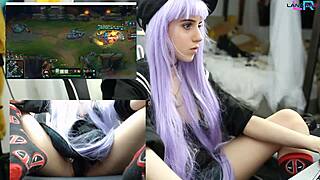 Teen Masturbating While Playing League Of Legends