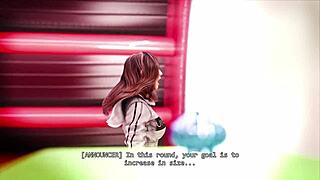 Giantess Woman Grows in 3D Animation