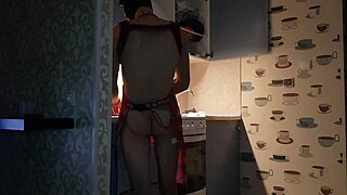 jasper prepares a meal in kitchen