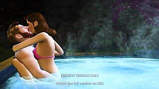 american peggy engages in naughty affair in part nine of 3d hentai preview version