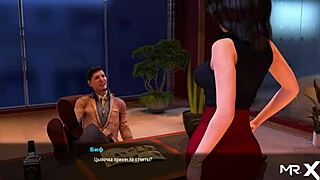 Emotional Leg Massage Using Breasts In Fashion Business