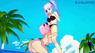 Yagy And Hibari Share Intense Lesbian Futanari Sex