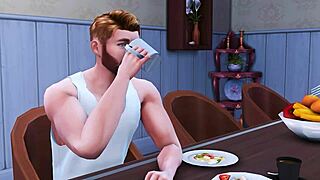 american peggy engages in naughty affair in part nine of 3d hentai preview version