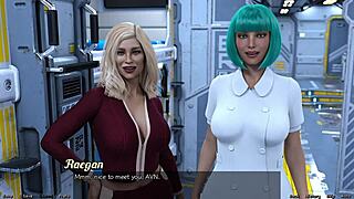 Milfs and teens compete in space!