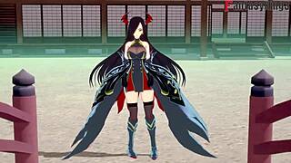 Friedrich der Große sucking and sex in Azur Lane fantasy.