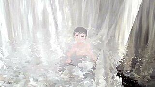 leo anime girl in secret hot spring mixed bath without towel